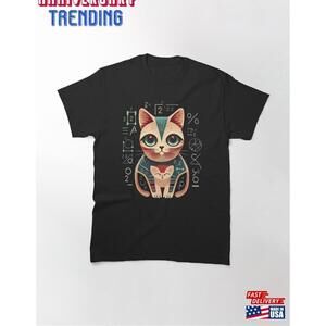 I Love Math And Cats Funny Cat Lover Classic Tshirt